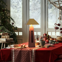 Noël décorer lampe de table rechargeable sans fil restaurants salon atmosphère tactile lumière de table alimentée par batterie