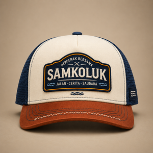 Custom Red Embroidery Trucker <b>Cap</b> 6 Panel Mesh Back Adjustable <b>Snap</b> Hat Unisex Outdoor Lifestyle Headwear - Product Image 1