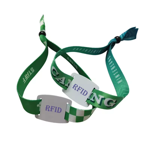 Tùy chỉnh RFID NFC <span class=keywords><strong>Proximity</strong></span> ID thông minh đầu đọc thẻ kiểm soát truy cập buổi hòa nhạc dây đeo cổ tay với dệt vải dệt dây đeo cổ tay - Product Image 3