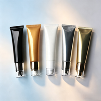 Tube en plastique à pompe sans air pour crème contour des yeux, ensemble de produits de toilette personnalisés, articles de toilette pour hôtel, tube en plastique format voyage mini