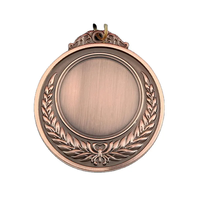 Vente en gros de graveurs laser en cuivre ruban d'or autocollant médaille de sport vierge