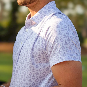 Chemises polo pour hommes de haute qualité en gros, manches courtes, fermeture à 3 boutons, chemises polo en polyester pour hommes - Product Image 2