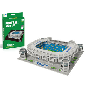 Rompecabezas 3D de Campo de Fútbol, Modelo de Construcción de Papel, Juguete de Rompecabezas para Niños - Product Image 3
