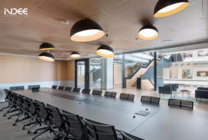 Cloison intelligente en verre dépoli, mur haut <span class=keywords><strong>de</strong></span> bureau à persienne ignifuge personnalisé - Product Image 2