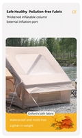 Grande tente gonflable à ouverture automatique rapide de 6,3 m avec indice d'étanchéité élevé de 3000 mm pour un camping extérieur spacieux