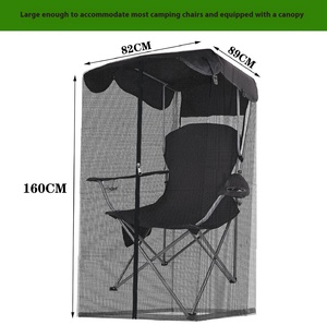 Silla Columpio Metálica para Exteriores con Fácil Instalación y Mosquitera para Patio, Jardín, Viajes, Red de Sombreado para Pesca - Product Image 5