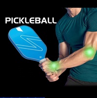 Raquette de pickleball à noyau alvéolé absorbant les chocs, surface en fibre de verre solide, pour l'entraînement en club