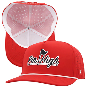 5 Panel Performance Rope Golf Hat Rubber Patches Business Company Promotional Adjustable Snapback Sporty Baseball Caps - Product Image 1