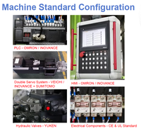 Machine de moulage par injection-soufflage automatique à un seul passage avec PLC Mitsubishi pour ampoules PC/PP, 4 cavités, facile à utiliser