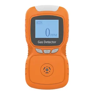 Detector de hidrogênio e gás de h2s, portátil, sulfide de h2s, detector à prova de explosão, com sensor micro clipe, analisador de gás h2s