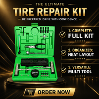 Kit de réparation de pneus portable, gonfleur automatique sans tuyau, outil de réparation de pneus pour voiture, moto, vélo