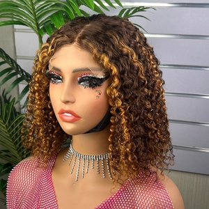 Perruque à fermeture 5*5 en dentelle Super Double Drawn, cheveux humains bruts originaux, boucles crépues, prix d'usine - Product Image 6