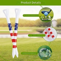 Tees de golf en bambou écologiques personnalisés de 42 mm, 54 mm, 70 mm, 83 mm avec logo personnalisé imprimé – Superbe accessoire de golf pour golfeurs