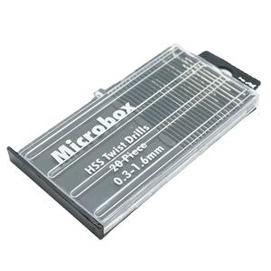 ดอกสว่านไมโครบ็อกซ์ Hss ขนาด 0.3-1.6 มม. ชุด 20 ชิ้นสำหรับการเจาะที่แม่นยำ - Product Image 1