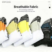 Chaussettes de course professionnelles transfrontalières en nylon tricoté pour jeunes, cyclisme en extérieur, basketball, compression élastique, absorbant la transpiration
