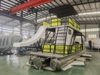 30ft 9m Double Decker 18 personnes fête de famille bateau ponton pour la vente
