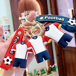 سلاسل مفاتيح مطاطية ثلاثية الأبعاد جديدة وتنافسية بتصميم كرتوني مخصص لفرق الأندية - Product Image 4