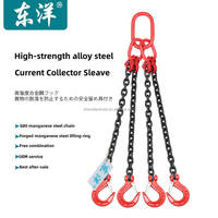 Sangle de levage en chaîne noire de qualité 80 G80 et 100 G100