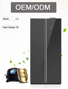 Factory Smart <b>Fridge</b> Side by Double Doors Stainless Steel Door Refrigerators for Home French Door Bottom Freezer Refrigerator - Product Image 5