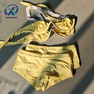 Maillots <span class=keywords><strong>de</strong></span> <span class=keywords><strong>bain</strong></span> <span class=keywords><strong>de</strong></span> qualité supérieure, directement <span class=keywords><strong>de</strong></span> l'usine, bikini jaune à pois avec short, <span class=keywords><strong>maillot</strong></span> <span class=keywords><strong>de</strong></span> <span class=keywords><strong>bain</strong></span> <span class=keywords><strong>2</strong></span> <span class=keywords><strong>pièces</strong></span> tendance pour femmes, micro-bikini - Product Image 4