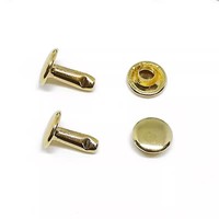 Boutons-pression double tête pour jeans, rivets personnalisés bon marché pour cuir avec techniques de placage