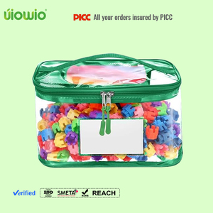 UIOWIO OEM 라이트 클리어 PVC 장난감 보관 주최자 재사용 가능한 보드 게임 보관 방수 대형 장난감 보관 가방 - Product Image 1