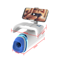 Automatischer Masturbator für Männer mit 7 rotierenden Schubmodi, Sexspielzeug mit Taschenmuschi und Halter