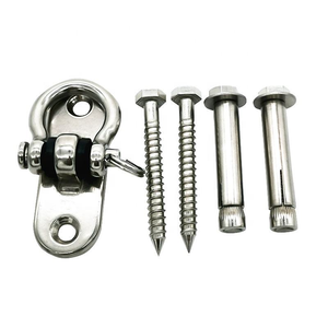 360 °   Support de fixation mural/plafond pivotant pour balançoire, <span class=keywords><strong>kit</strong></span> de suspension robuste 1100 lb pour hamac et balançoire enfant - Product Image 4