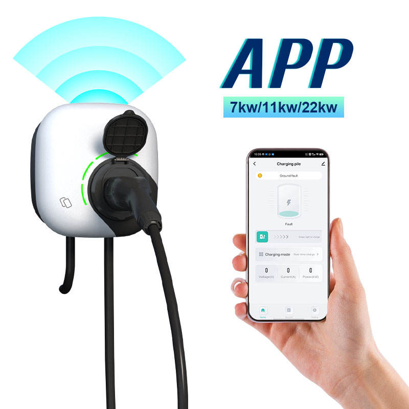 New 22kw 3 Phase Wallbox Home EV Fast Charging Station with EU Standard ...