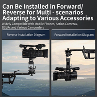 JianMei SX3-3m Petit bras articulé électrique Gimbal Rotation à 360 degrés Bras télescopique Longueur réglable