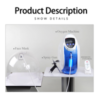 Masques en silicone pour jet d'oxygène, nettoyage en profondeur, anti-âge, raffermissement de la peau, hydratation des yeux et des lèvres, appareil facial portable pour spa