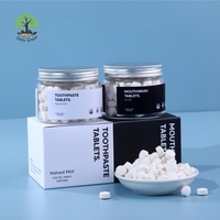 Lot de 90 comprimés de bain de bouche aux herbes, haleine fraîche, sans alcool, taille standard, à croquer, anti-caries, blanchissant, citron et menthe