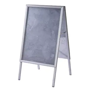 Wood color Pavement Sign A1 Poster Stand Restaurant Outdoor Advertising Snap Frame Standing A Board