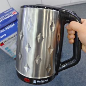 Hervidor Eléctrico de Acero Inoxidable de 2.5L, 1800W, con Patrón de Diamantes, Apagado Automático, Inalámbrico - Product Image 3