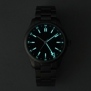 Reloj de Pulsera Mecánico Automático de Lujo para Hombre, Miyota 9075 GMT, Logotipo Personalizado, Grado 5, Grado 2, Titanio T5, Fabricantes OEM - Product Image 3