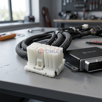 Connecteur automobile 12 broches mâle/femelle à contacts en laiton, boîtier à sertir en nylon, IP67, connecteur fil-circuit pour câblage de véhicule