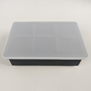 Moule à glaçons carré en silicone de qualité alimentaire, résistant au congélateur, facile à démouler, pour usage domestique - Product Image 3