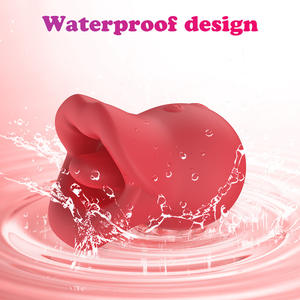 Vibrator silikon 10 mode tahan air, isi ulang USB, mulut besar, pengisap lidah, vibrator klitoris wanita, pengisap puting, masturbasi - Product Image 4