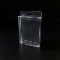 Boîte d'emballage alimentaire pliable transparente en PET/PVC écologique avec gaufrage, recyclable, pour cadeaux, vente en gros