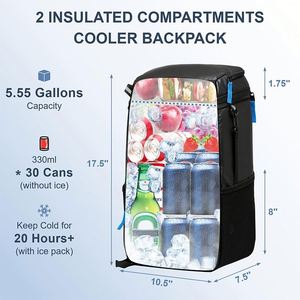 Sac à dos isotherme étanche pour camping, randonnée, pêche, pique-nique, livraison de repas, vin, bière, et autres aliments – Vente en gros - Product Image 5