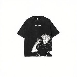 Washed <b>Vintage</b> Men's T-Shirts Oversized Short Sleeve <b>Tees</b> for Men Retro Streetwear <b>Graphic</b> <b>Tee</b> Casual Stylish Anime Fashion - Product Image 1