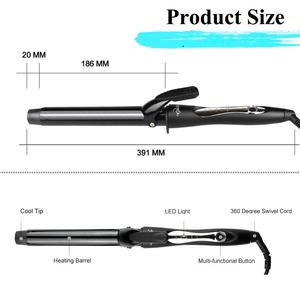 Loại sắt uốn mới có những lọn tóc và sóng lớn, được làm bằng men gốm, và là một loại sắt uốn không gây hại - Product Image 3