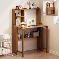 Bureau d'étude moderne et durable en panneaux de particules avec organisateur, finition blanche, design à panneaux pour la maison et le bureau