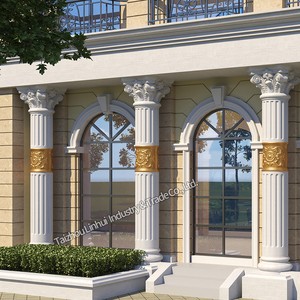 Moules à piliers en béton haut de gamme, moulage en ABS, colonne romaine, bâtiment en <span class=keywords><strong>ciment</strong></span>, maison décorative, <span class=keywords><strong>poteau</strong></span> en plastique préfabriqué, formes de construction - Product Image 2