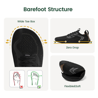 Chaussures de sport minimalistes plates et fines pour hommes et femmes, à bout large, style pieds nus, pour la connexion à la terre