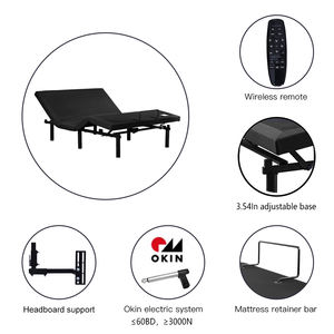 Электрическая регулируемая кровать Tecforcare с массажем, размер Queen, металлическое основание кровати с регулировкой, с пультом дистанционного управления, в наличии в США - Product Image 3