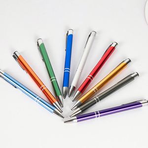15 Wholesale Bulk Good Quality Classic Promotional Custom Logo <b>Engraving</b> Aluminium Click Metal Ball <b>Pen</b> - Product Image 1
