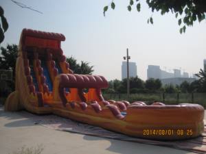<b>Inflatable</b> flame style <b>water</b> <b>slide</b> for kids' commercial party rental - Product Image 1