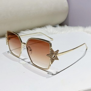 Fashion Rectangle <b>Sunglasses</b> Full Rim <b>Gradient</b> Lenses UV400 Women Casual Style - Product Image 2