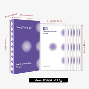 V34 strisce sbiancanti per denti a secco correzione del colore e rimozione delle macchie gialle per la rimozione delle strisce luminose transfrontaliere all'ingrosso - Product Image 6